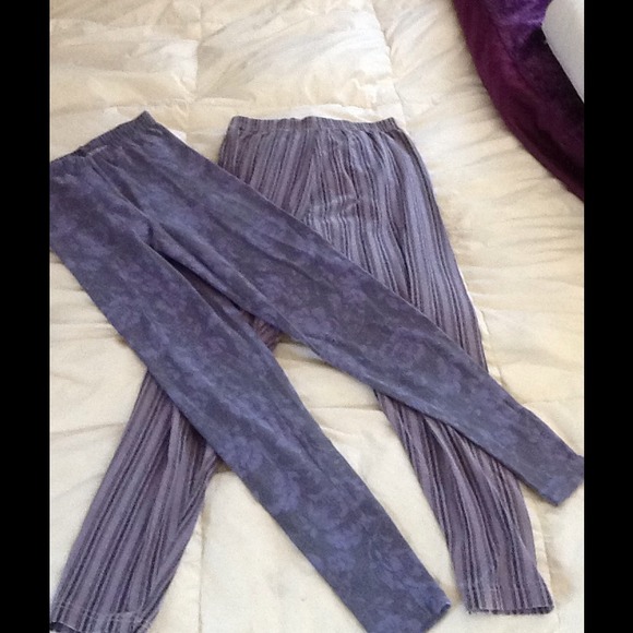 Purple Leggings! Marika and Moda Intl
