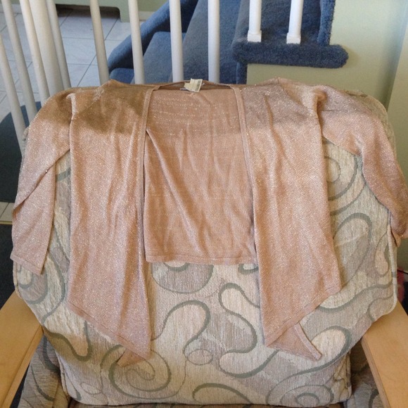 Gold/tan sweater jacket -new