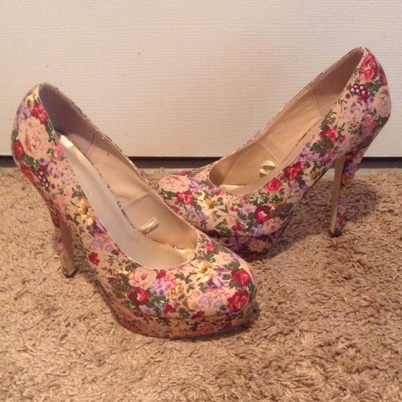 Floral heels