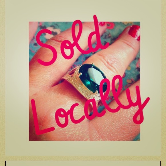 ❗️SOLD❗️Splendid Green Topaz Statement Ring - Picture 1 of 3