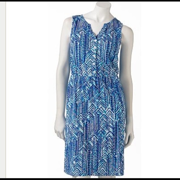 Chevron print dress