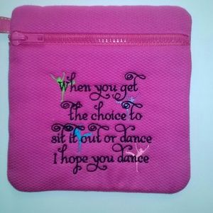 When you get the choice to dance zippered case