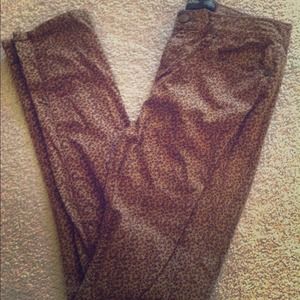 BDG Leopard Print Cigarette High Rise Pants
