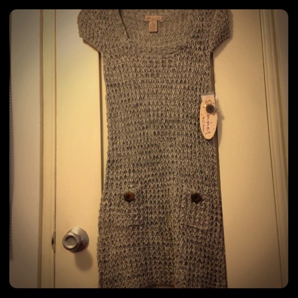 Long Tunic Sweater in Smokey Gray
