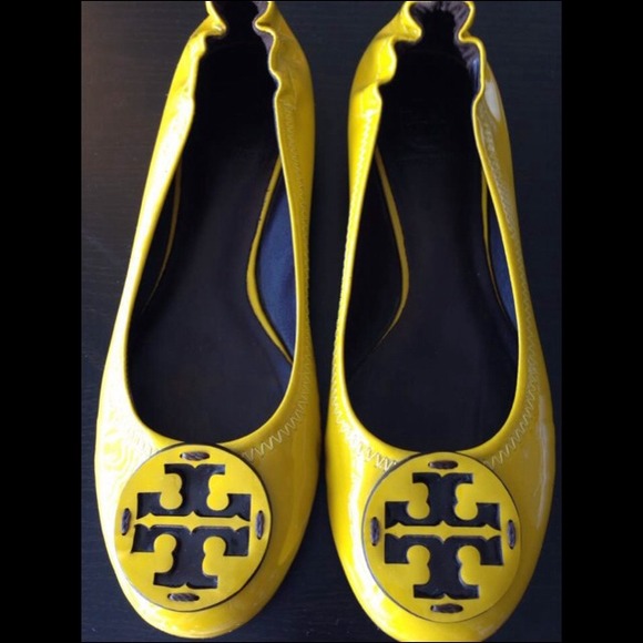 ☆SOLD☆Tory Burch Reva yellow flats