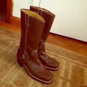 Western mid-calf riding boots