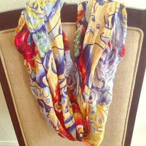 Ed Hardy Print Scarf