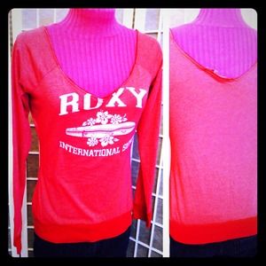 👛SOLD2 @King25👛 ROXY L/S V-front Surf Top
