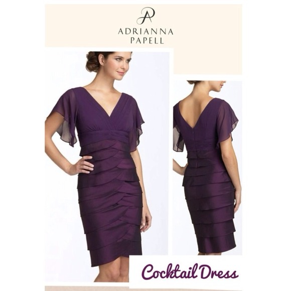 Adrienne Papell Dresses & Skirts - Adrienna Papell plum shutter RESERVED