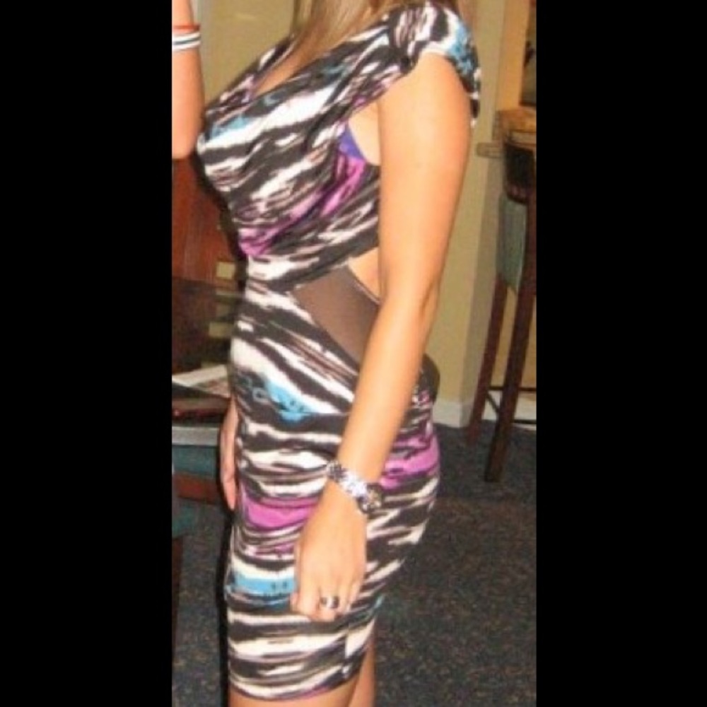 Teal/blue Bebe dress