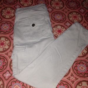 khaki cargo skinnies