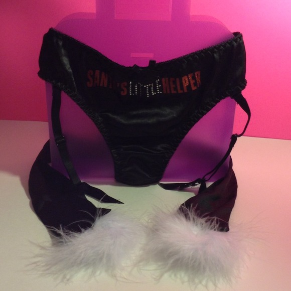 Victoria's Secret holiday garter thong