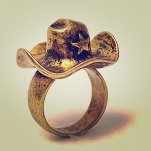 Texas Lonestar Cowgirl Hat Ring