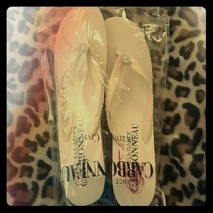 Swarovski Crystal Wedge Sandals