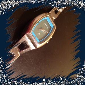 Fossil blue faced watch