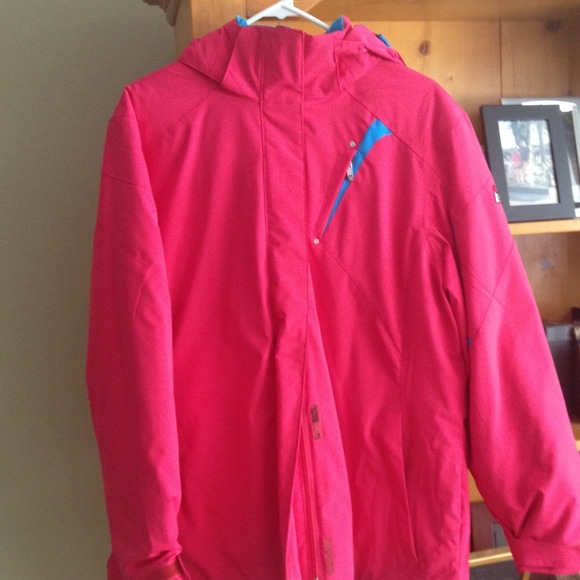 Pink And blue spyder jacket