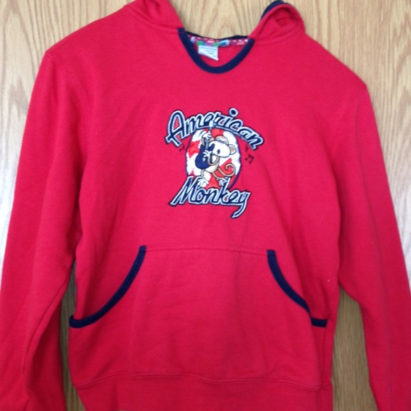 Juniors--American monkey hoodie