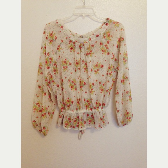 Sheer Floral Long Sleeve