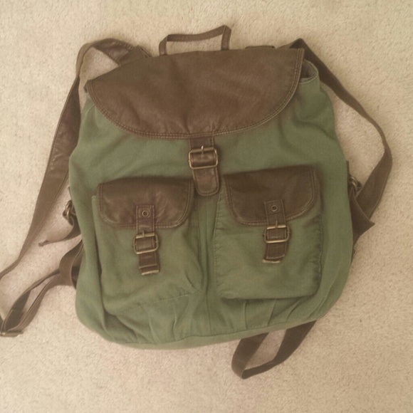 Canvas and Leather Backpack- RESERVED