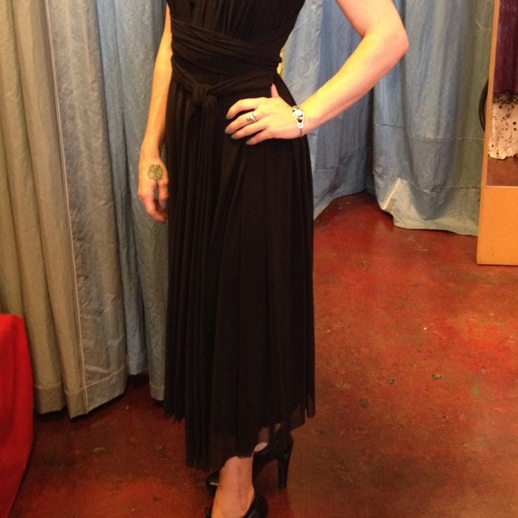 Elegant Sheer Tube-Top Dress - Picture 2 of 2