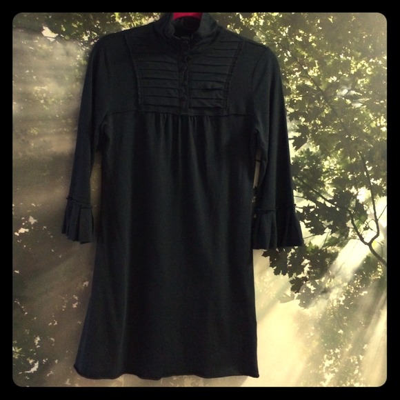 Vintage Style Mini Dress in Black