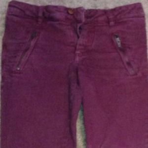 Maroon jeans