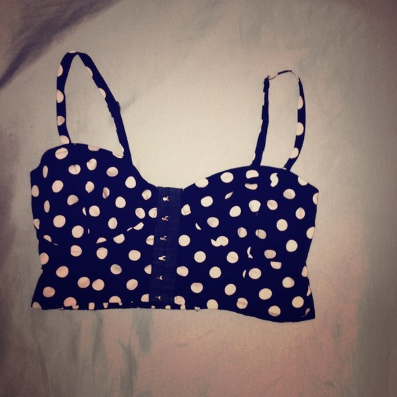 Polka dot bustier