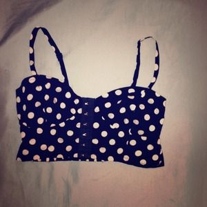 Polka dot bustier