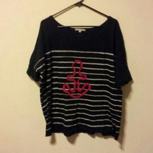 Anchor Striped Top