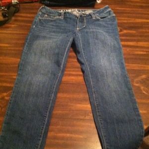 Light wash denim jeans