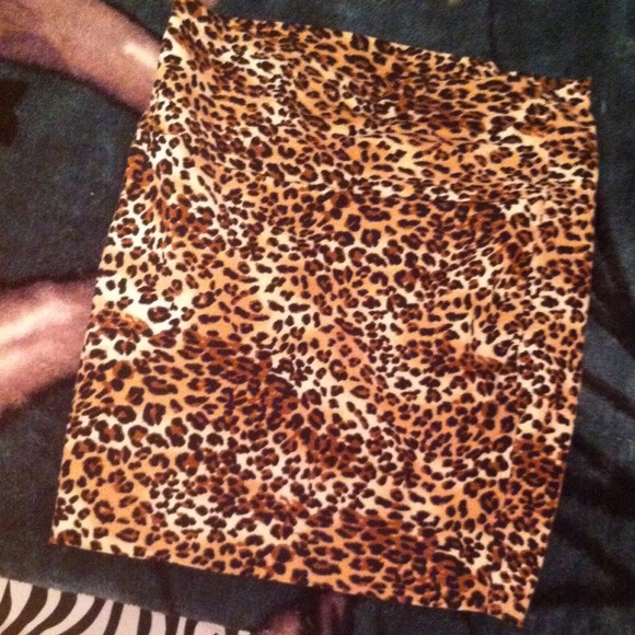 Cheetah Bodycon Skirt