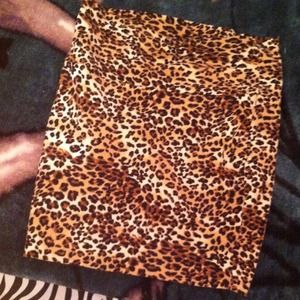 Cheetah Bodycon Skirt