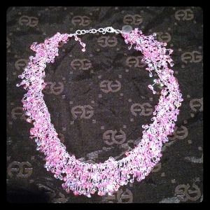 Pink Beaded Necklace Never Worn!!!