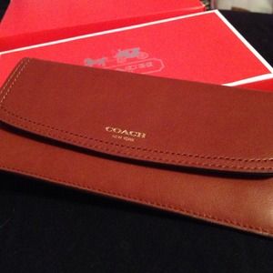 Coach leather wallet.