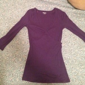 Express 3/4 length shirt-plum