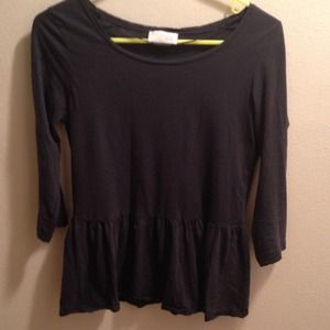 Zara peplum t-shirt