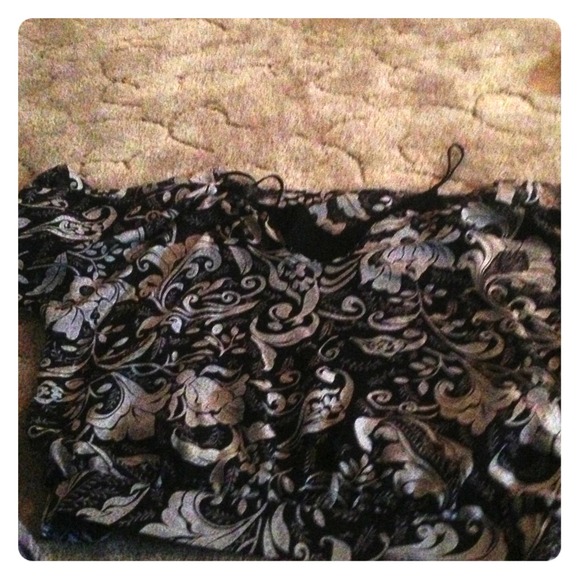 Paisley blouse and plaid romper bundle