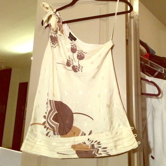 One shoulder tie Arden B top