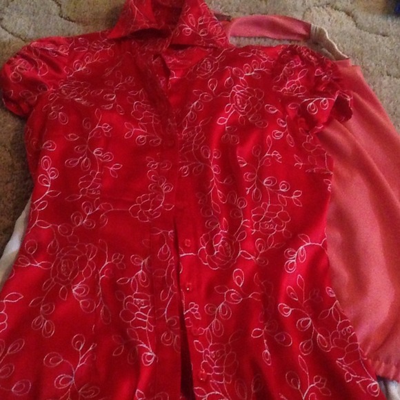 Red Bebe blouse and more!