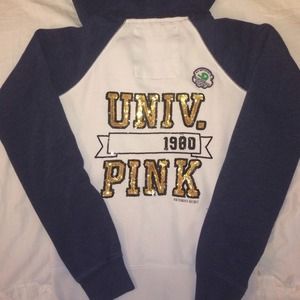 Victoria's Secret Pink zip up hoodie size small