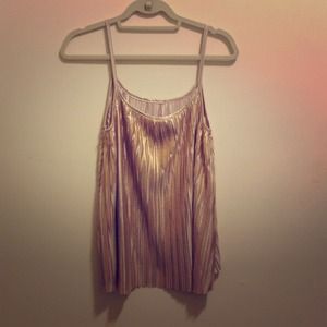 H&M Tops - H&M Gold Pleated Top H&M Tops - H&M Gold Pleated Top