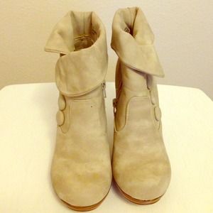 Beige Ankle Boots