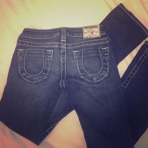 Authentic dark-medium wash True Religion jeans s24