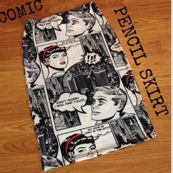 Dresses & Skirts - Comic pencil skirt
