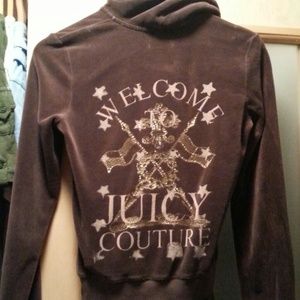 Juicy Couture, 2 piece chocolate brown jogging