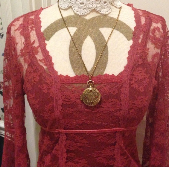 🎀SOLD🎀NWOT ARDEN B Peasant Lace Blouse - Picture 3 of 4