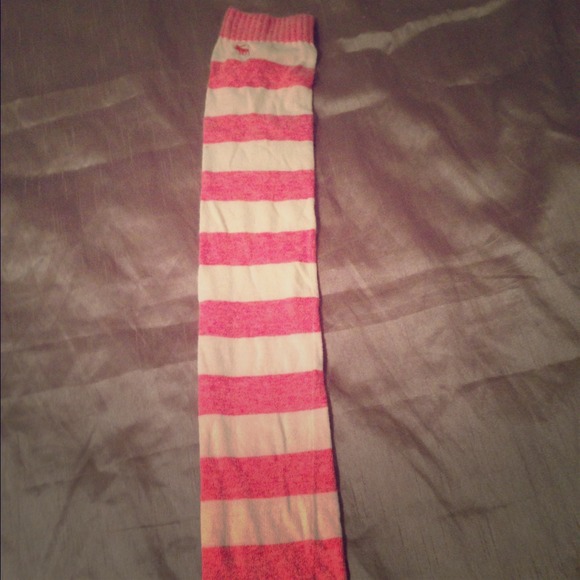 Pink and white AF leggings
