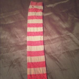 Pink and white AF leggings