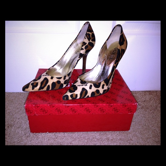 Leopard GUESS heels