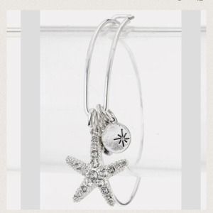 Alex and ani look alike, starfish charm bracelet